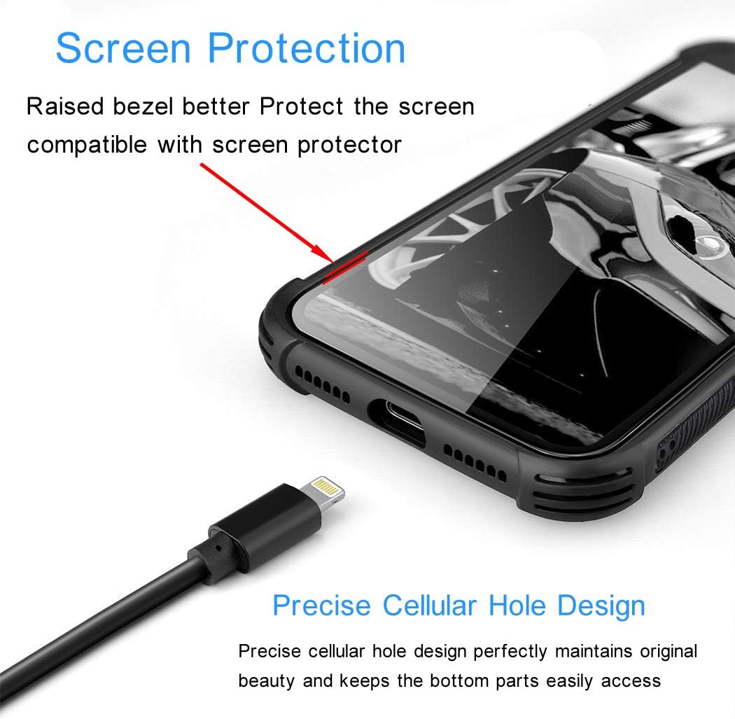 TnXee Funda compatible con iPhone 8, funda de rosa fantasía para iPhone SE 2020, funda para niñas y mujeres, diseño de patrón para iPhone 78SE2,