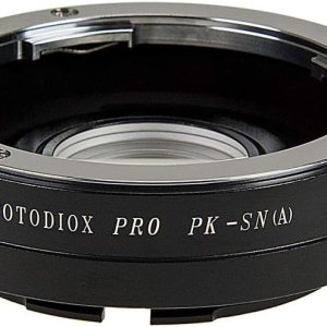 Fotodiox Adaptador de montaje de lente compatible con lentes SLR Pentax K Mount (PK) a Sony Alpha A-Mount (y Minolta AF) cuerpo de cámara SLR Fotodiox Adaptador de montaje de lente compatible con lentes SLR Pentax K Mount (PK) a Sony Alpha A-Mount (y Minolta AF) cuerpo de cámara SLR