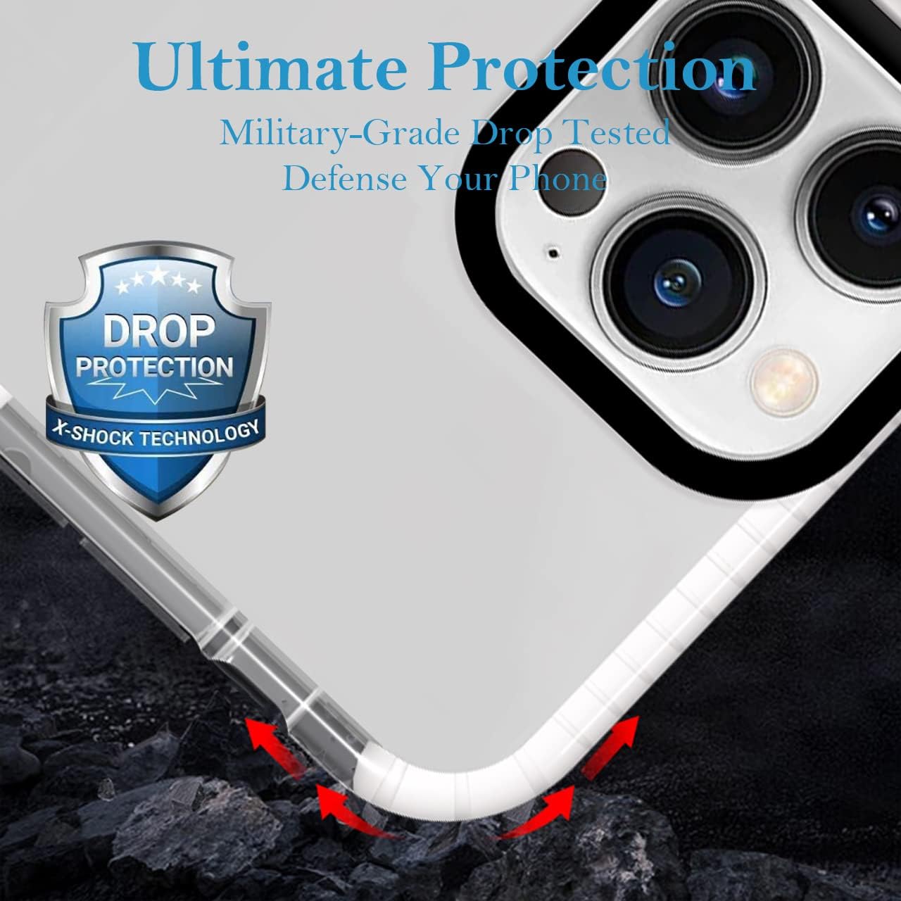 Funda de teléfono personalizada para iPhone 15 Pro Max personalizada con collage de múltiples imágenes, resistente a los impactos, funda protectora