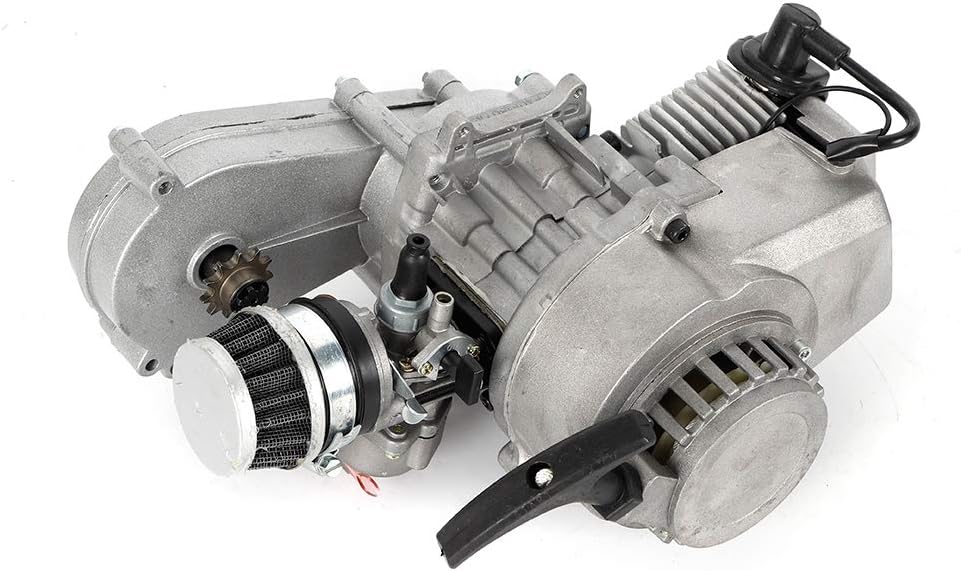 Motor de motor de 2 tiempos con filtro de aire de carburador caja de engranajes para mini bici de suciedad, ATV Scooter Quad