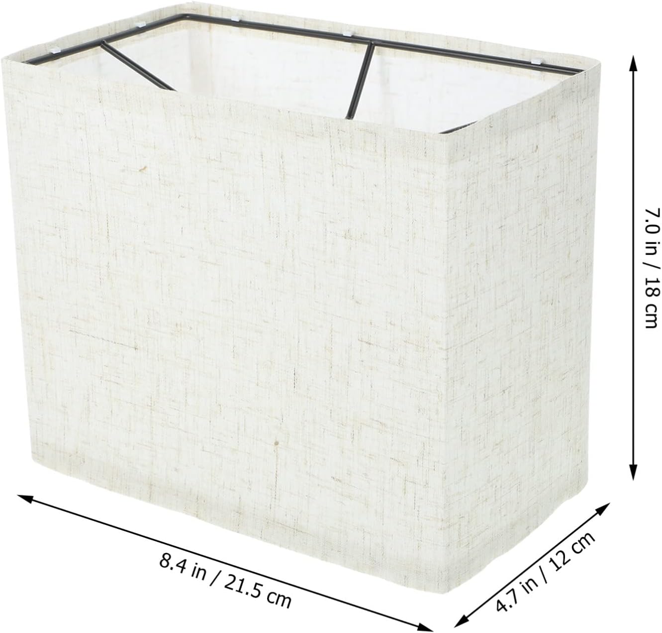 DOITOOL Pantallas cuadradas de lino para lámpara colgante de mesa, lámparas de mesa y de pie, cubierta de pantalla vintage para lámpara de
