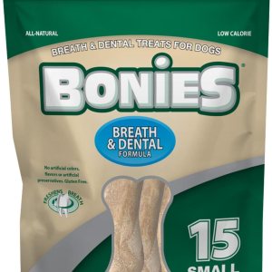 Bonies Aliento y fórmula dental golosinas para perros, ingredientes totalmente naturales, aliento fresco, limpia los dientes, bajo en calorías, Bonies Aliento y fórmula dental golosinas para perros, ingredientes totalmente naturales, aliento fresco, limpia los dientes, bajo en calorías,