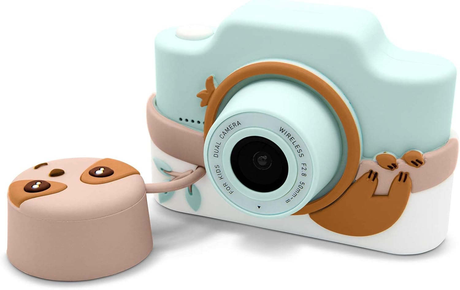 Kidamento Cámara digital y videocámara de video para niños con pantalla táctil, carcasa de silicona suave, tapa de lente desmontable, tarjeta de