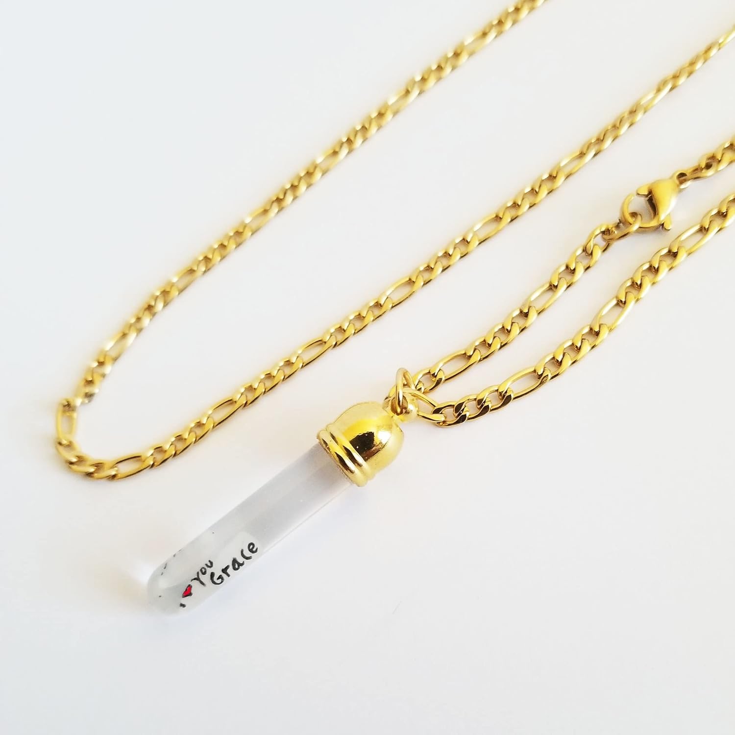 Name on a grain of rice necklace, keychain, your name written on a grain of rice, unique gift for Christmas gift.
