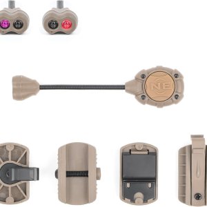 Luz táctica militar para casco con IR + lámpara LED roja, luz de señal de supervivencia con 4 accesorios de montaje para casco Mich rápido, sistema Luz táctica militar para casco con IR + lámpara LED roja, luz de señal de supervivencia con 4 accesorios de montaje para casco Mich rápido, sistema