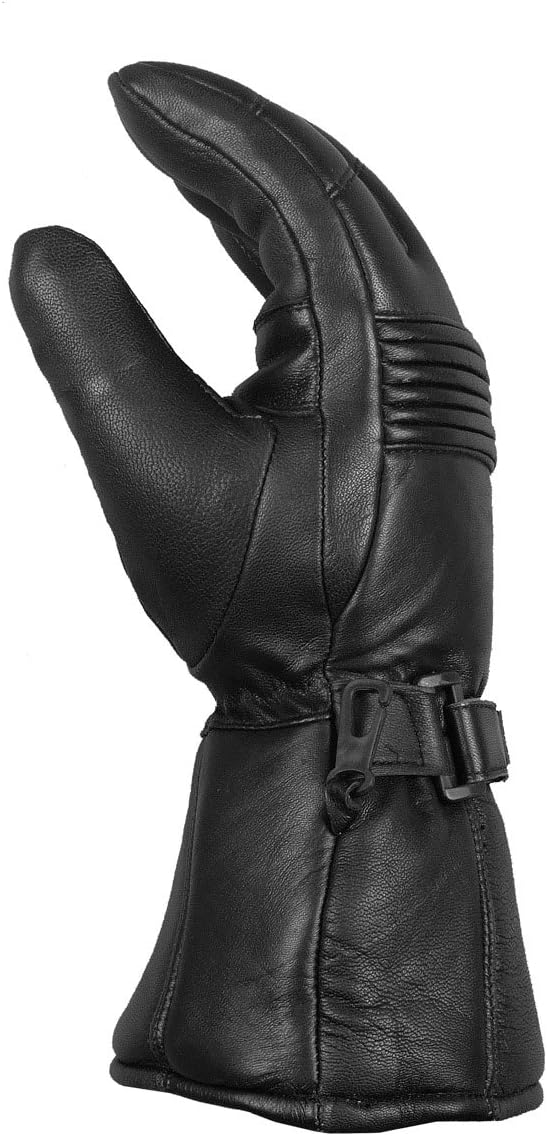 Jackets 4 Bikes Guantes Thinsulate de cuero de oveja para motociclista, de invierno, para hombre