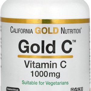 California Gold Nutrition Gold C, vitamina C de grado USP, 1,000 mg, 60 cápsulas vegetales California Gold Nutrition Gold C, vitamina C de grado USP, 1,000 mg, 60 cápsulas vegetales