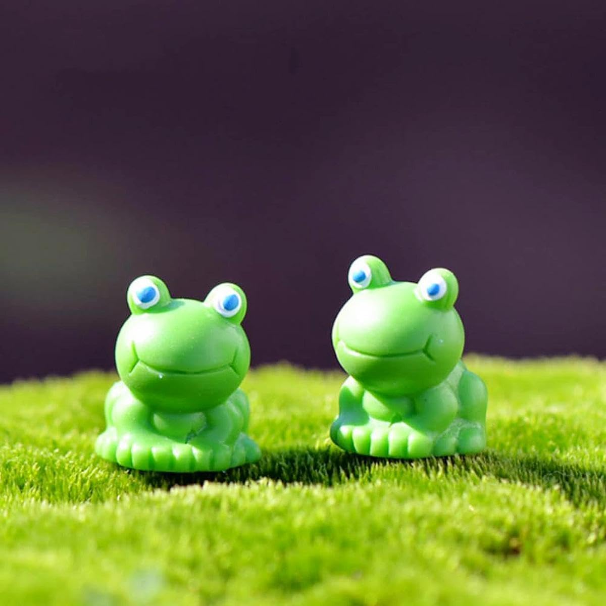 Figuras de mini ranas de resina 2024, figuras en miniatura de rana verde, figuras de mini ranas, pequeñas figuras de ranas lindas en miniatura,