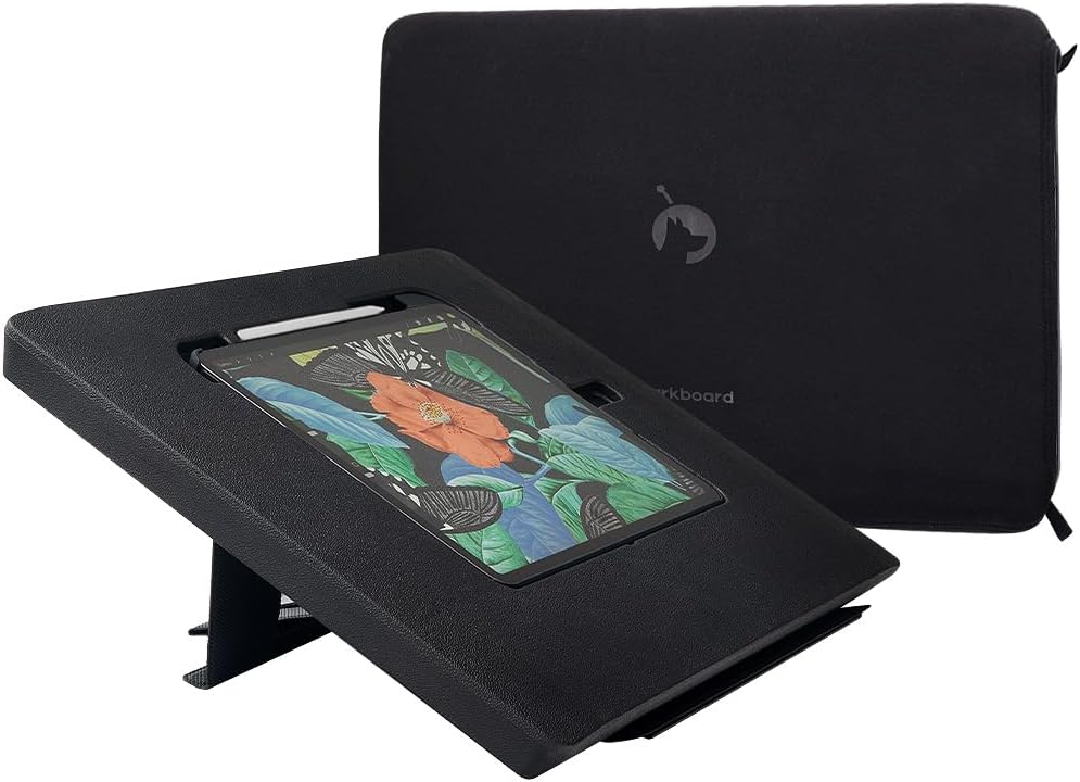 Astropad Darkboard Pro – Soporte de dibujo para iPad con bolsillo para Apple Pencil – Soporte de dibujo ligero para artistas – Tablero de dibujo