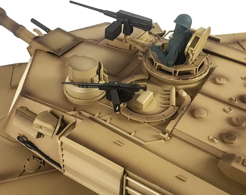 wheelfun Heng Long RC Tank 116 7.0 Abrams RTR RC Tanque 3918 360  Torreta Barril Recoil Metal Track