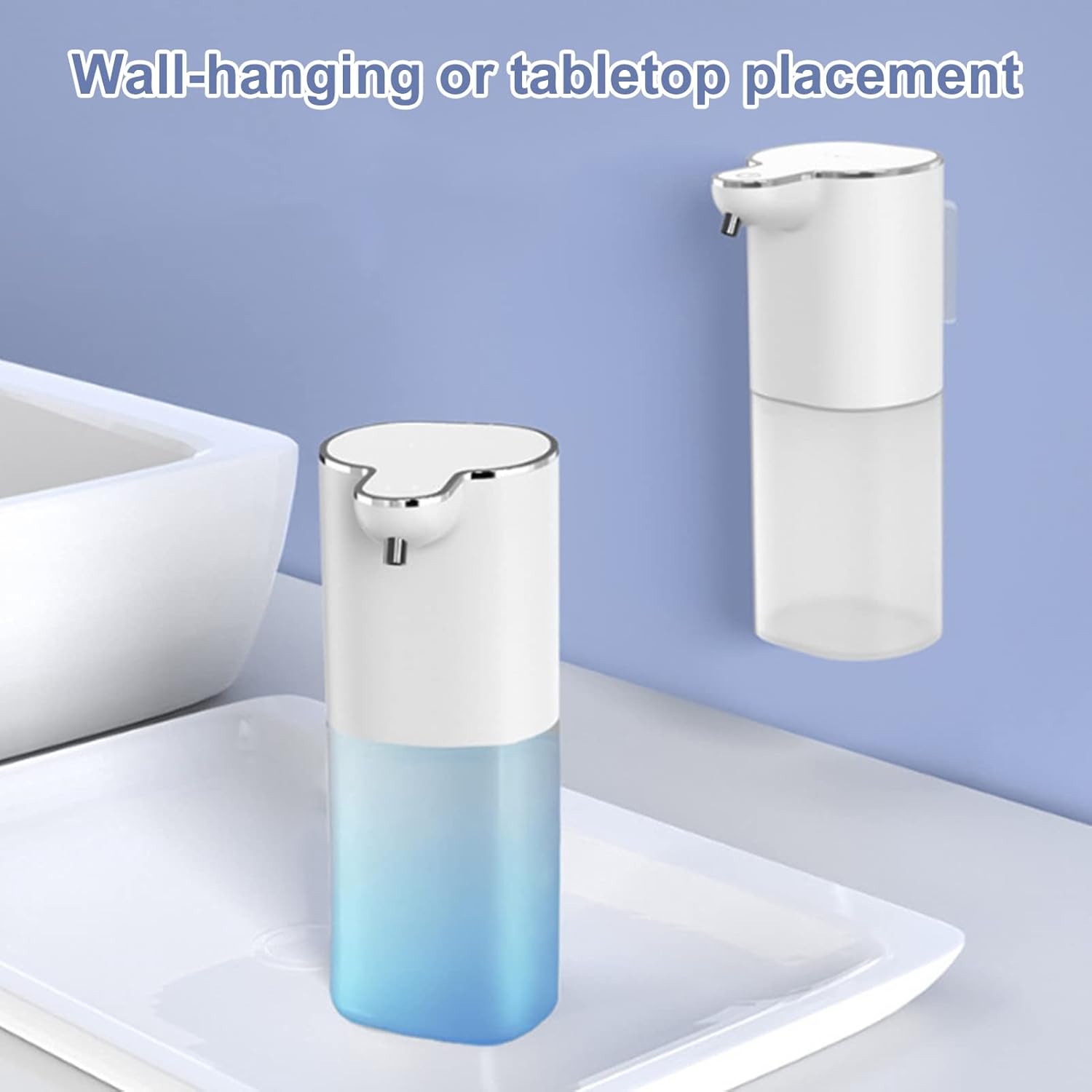 ZTGD Dispensador automático de jabón líquido, dispensador de jabón de 13.5 oz13.5 fl oz, dispensador de jabón con sensor infrarrojo, dispensador