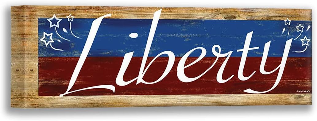 ArtDirect Liberty 18×9 Gallery Wrapped Canvas Museum Art by Wargo, Ed