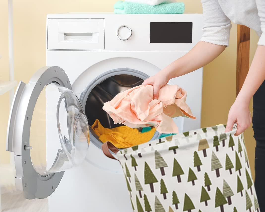 Sanjiaofen – Canasta de almacenamiento plegable de tela de lona para la ropa sucia para el hogar, la oficina, organizador de juguetes, decoración