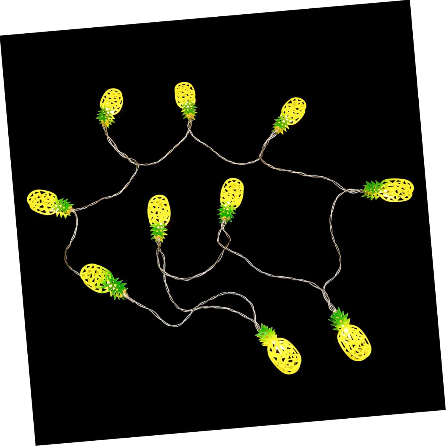 Beatifufu Cadena exterior de la fruta de la luz de los hilos de la luz de las frutas LED de la lámpara de hadas de la lámpara LED de dibujos