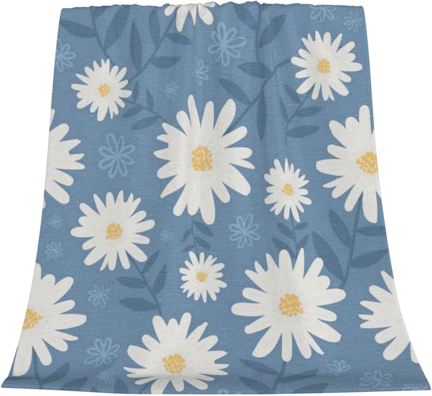 AFHYZY Manta de margaritas para mujer, suave manta de forro polar de verano, lavable, manta ligera de viaje para sofá, cama, sillón durante todas