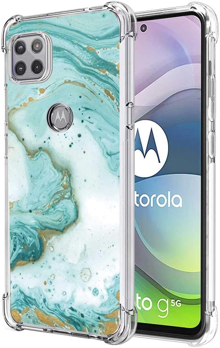 Funda para Moto One 5G Ace, funda Moto G 5G, TPU delgada y flexible para niñas y mujeres, bolsa de aire, absorción de golpes, goma suave, funda de