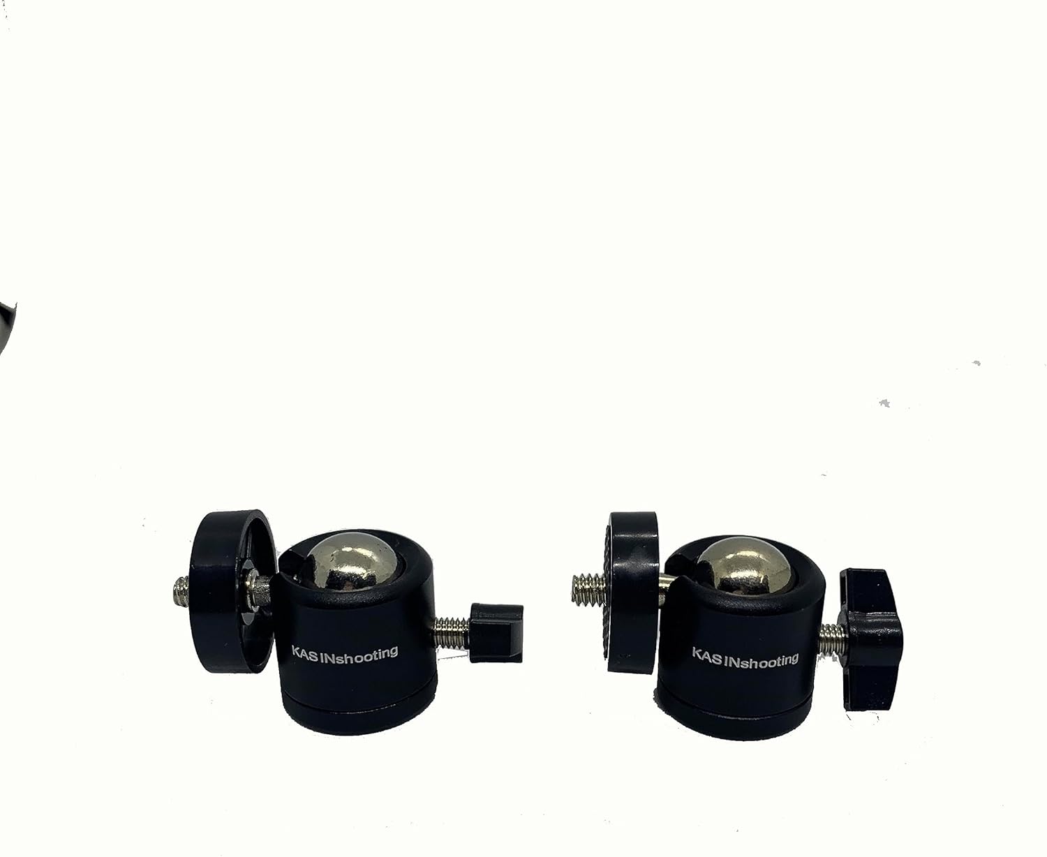 KASINshooting Paquete de 2 adaptadores de trípode monopié Hot Shoe 14 “Mini cabeza de bola para video digital Insta360 Smartphone Go Pro Cámara