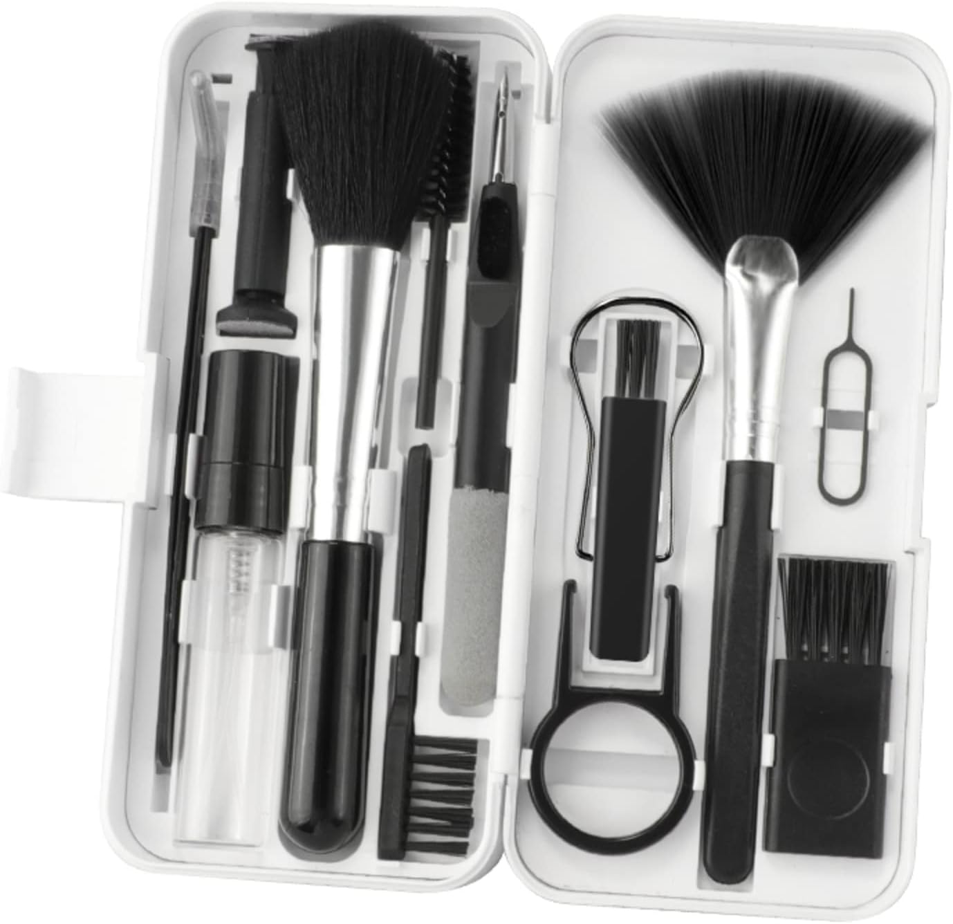 Hoffnugshween Kit limpiador electrónico 18 en 1, herramientas de limpieza de teclado profesional portátil con cepillo, juego de limpiador de