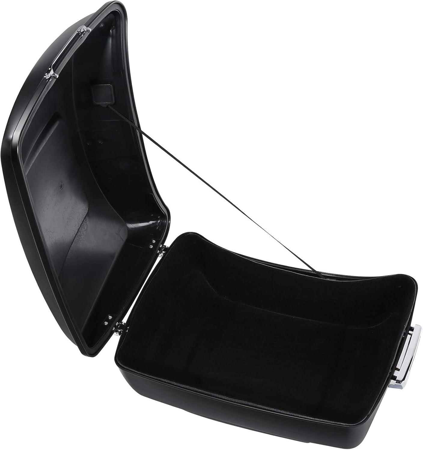 TCT-MOTORPARTS Paquete de cajuela King Tour Pack negro mate con cierres para Harley Touring Road King, Road Glide, Street Glide, Electra Glide