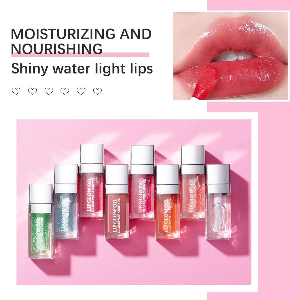 Aceite hidratante que brilla para labios, aceite hidratante que brilla los labios, aceite nutritivo brillante y transparente, aceite de labios