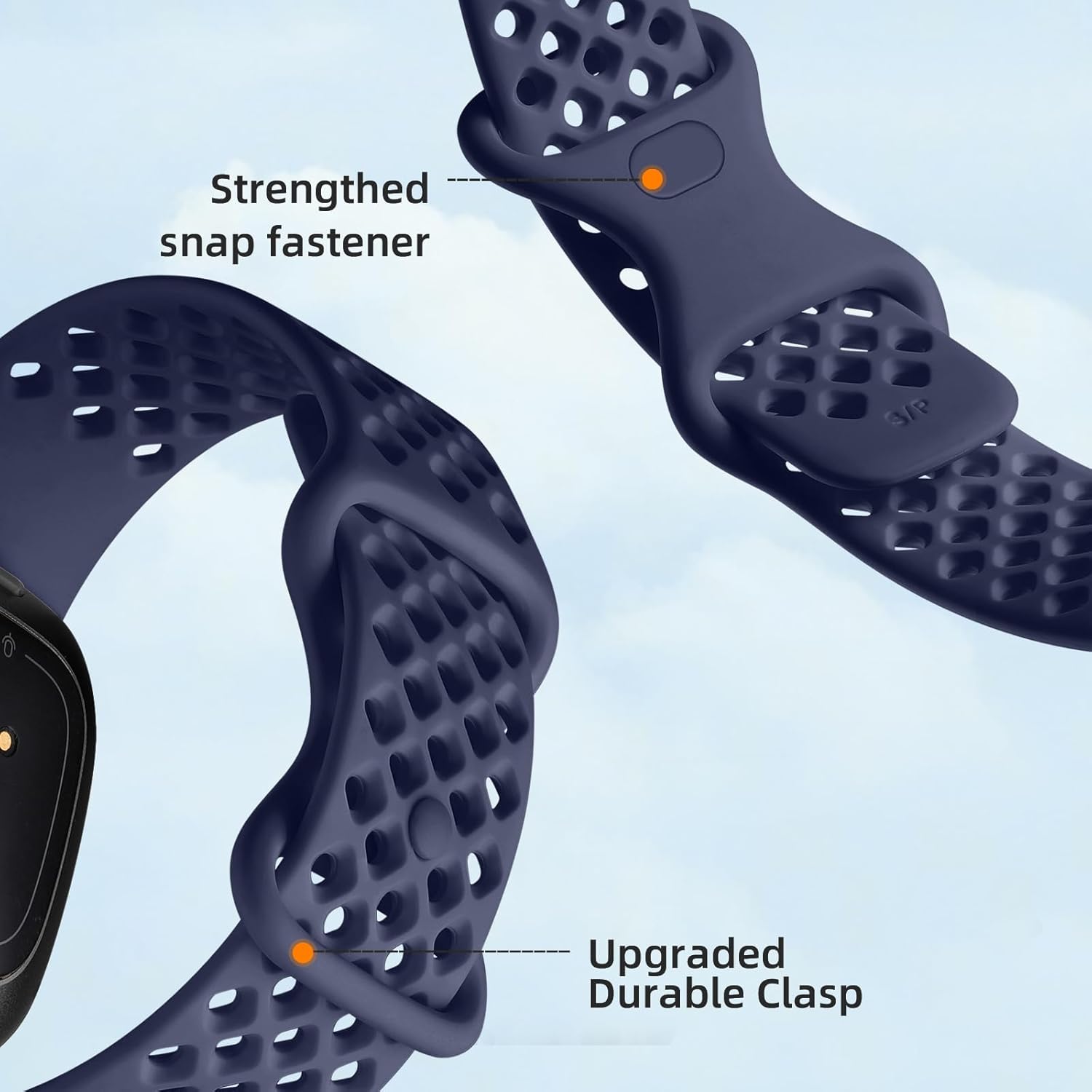 Getino Correa deportiva compatible con Fitbit Versa 4Versa 3 y Fitbit SenseSense 2 correas para mujeres y hombres, correa impermeable de repuesto