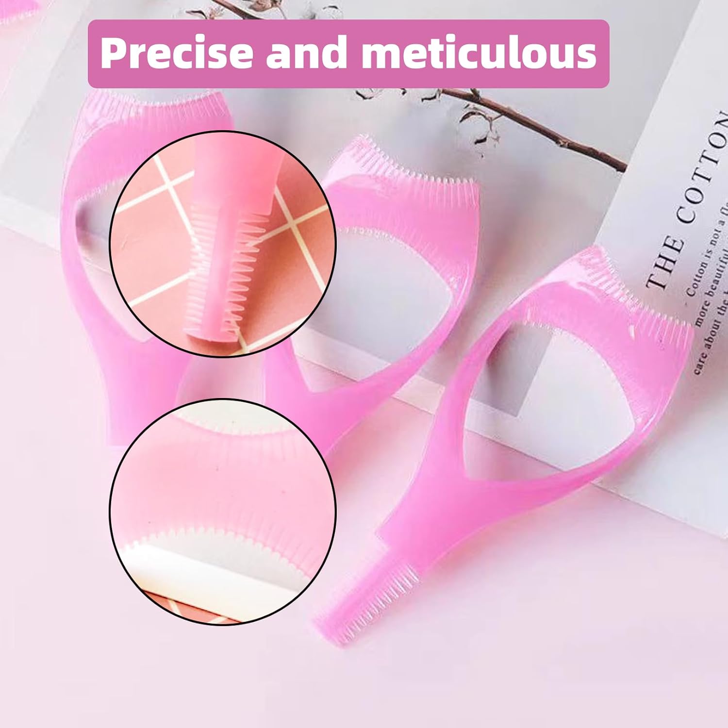 3 herramientas de pestañas 3 en 1, protector de pestañas, herramienta de maquillaje guía de pestañas, accesorios de ayuda para aplicadores,