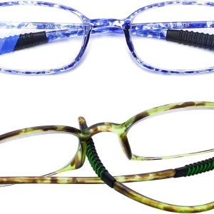 AQWANO Lentes de lectura flexibles irrompibles para computadora, bloqueo de luz azul, ligeros, cómodos, TR90 UV400, para mujeres y hombres, 1.25 AQWANO Lentes de lectura flexibles irrompibles para computadora, bloqueo de luz azul, ligeros, cómodos, TR90 UV400, para mujeres y hombres, 1.25
