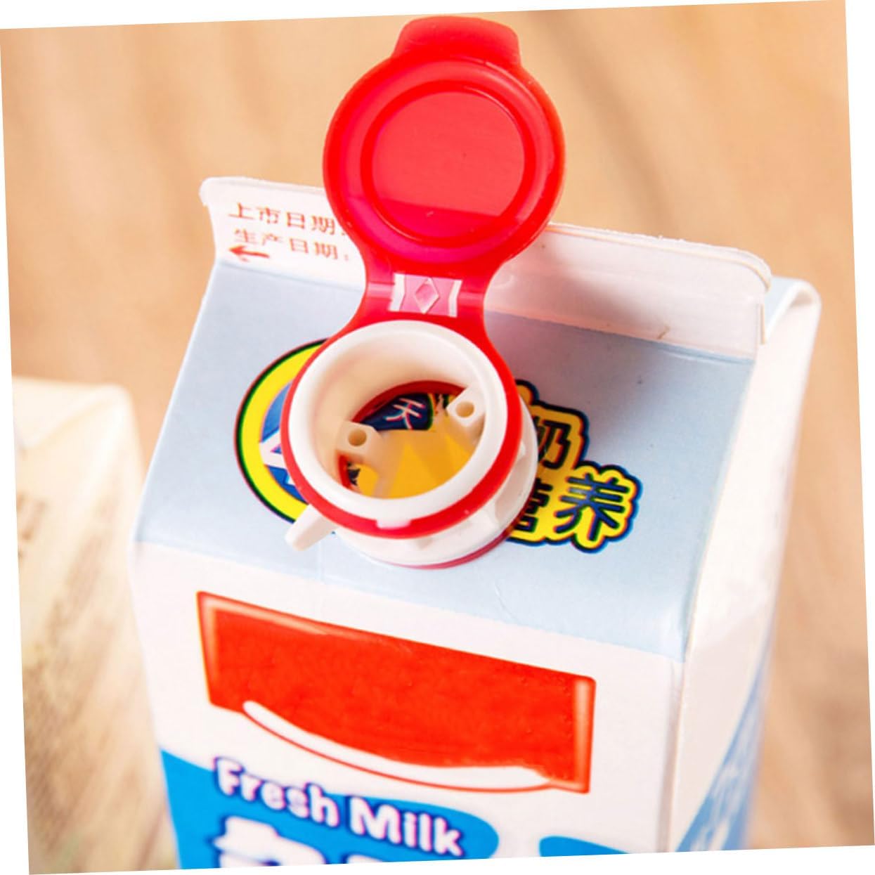 HOMSFOU 2 unids deflector de bebida divisor de bebida caño de bebida vertedor de bebida de leche extensión boca tapa de bebida verter pico jugo