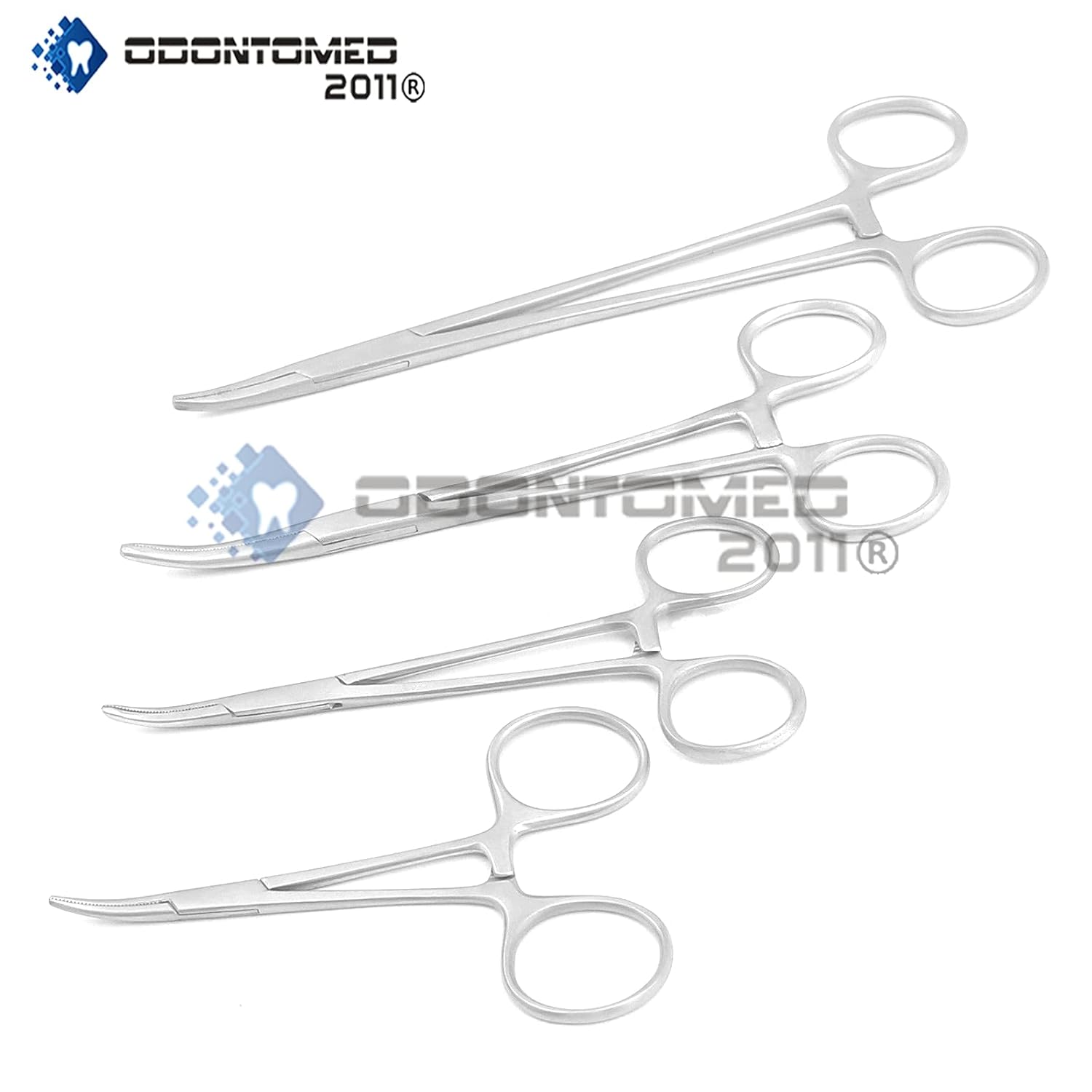 OdontoMed2011 – Juego de 4 hemostatos curvados (3.5″, 5″, 6.25″, 8″) ideal para EMT, Dental, Hobby, Pesca, Electrónica, Poda, Taxidermy y más