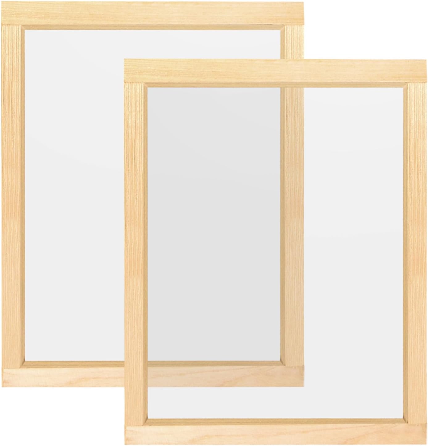 Caydo Marco de impresión de pantalla de seda de madera grande de 20 x 24 pulgadas con malla 110 para serigrafía