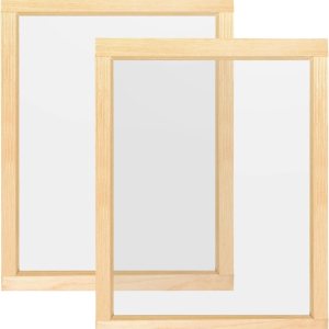 Caydo Marco de impresión de pantalla de seda de madera grande de 20 x 24 pulgadas con malla 110 para serigrafía Caydo Marco de impresión de pantalla de seda de madera grande de 20 x 24 pulgadas con malla 110 para serigrafía