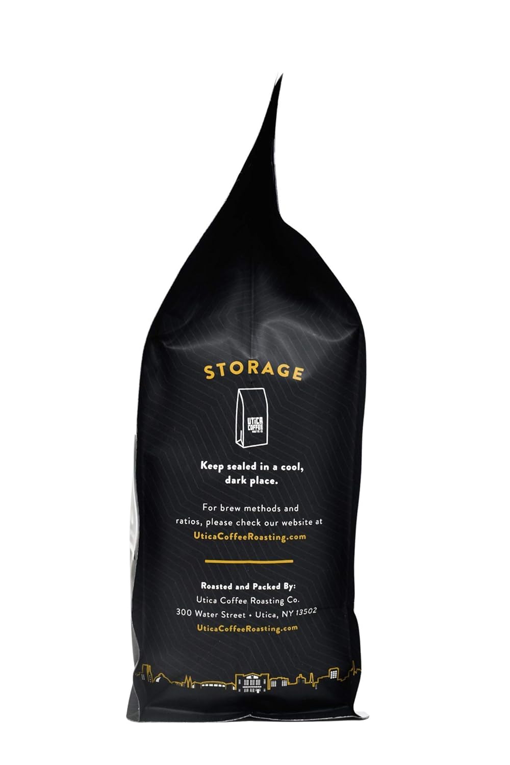 Utica Coffee Roasting Co. Competitor’s Espresso Blend  Café de grano entero de tostado medio especial  Bolsa resellable de 16 onzas