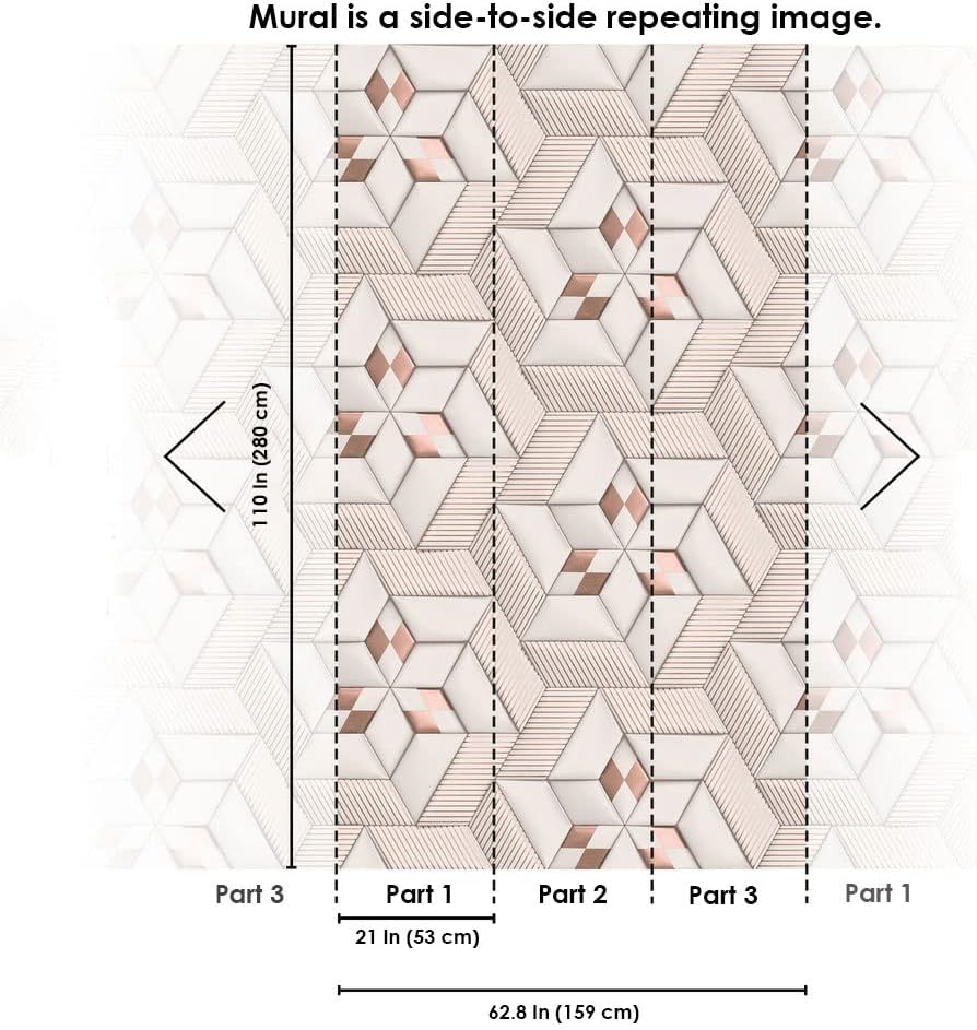 CONCORD WALLCOVERINGS  391802 – Papel tapiz floral para dormitorio, hojas de palmera, cobre beige marrón, 63 pulgadas de ancho x 110 pulgadas de