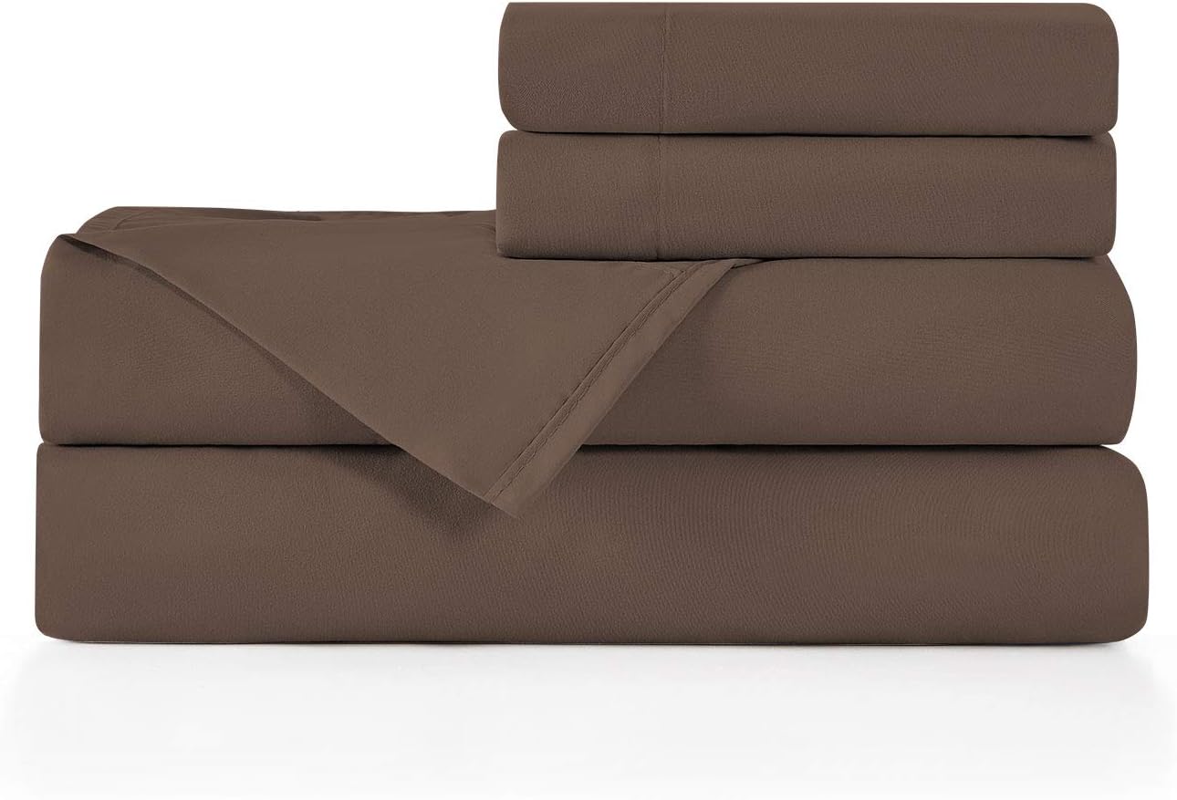 Oeko-Tex – Juego de sábanas tamaño individual XL, transpirables y refrescantes, sábanas extrasuaves, bolsillos profundos, ajuste fácil, juego de 3