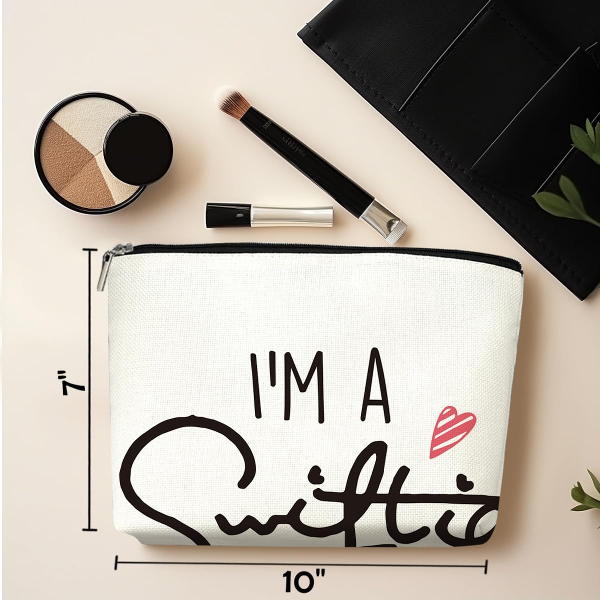 Decohim Bolsa de maquillaje para mujer linda bolsa de cosméticos, Blanco023
