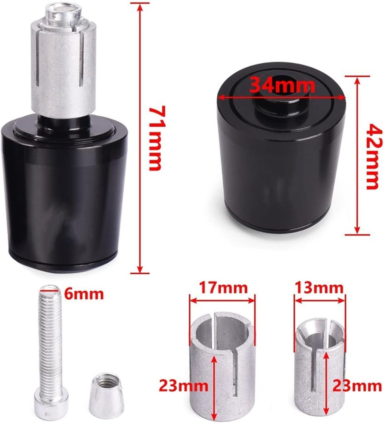 Comfort Handle 78″ 22mm for Kawasaki Z400 Z750 Z800 Z900 Z900RS Z1000 Z1000SX Motorcycle Handlebar Ends Handle Bar Grips Plugs Caps