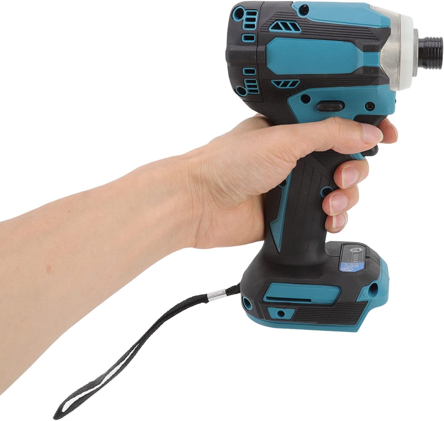 Juego de herramientas de perforación de impacto sin escobillas de iones de litio sin escobillas ABS con luces LED para construcción de carpintería