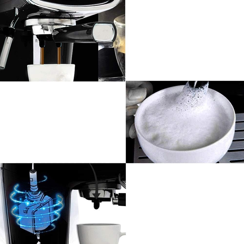 SOVORM Cafetera, máquina de café semiautomática, máquina de espresso, cafetera de alta presión, aspecto clásico, forma hermosa