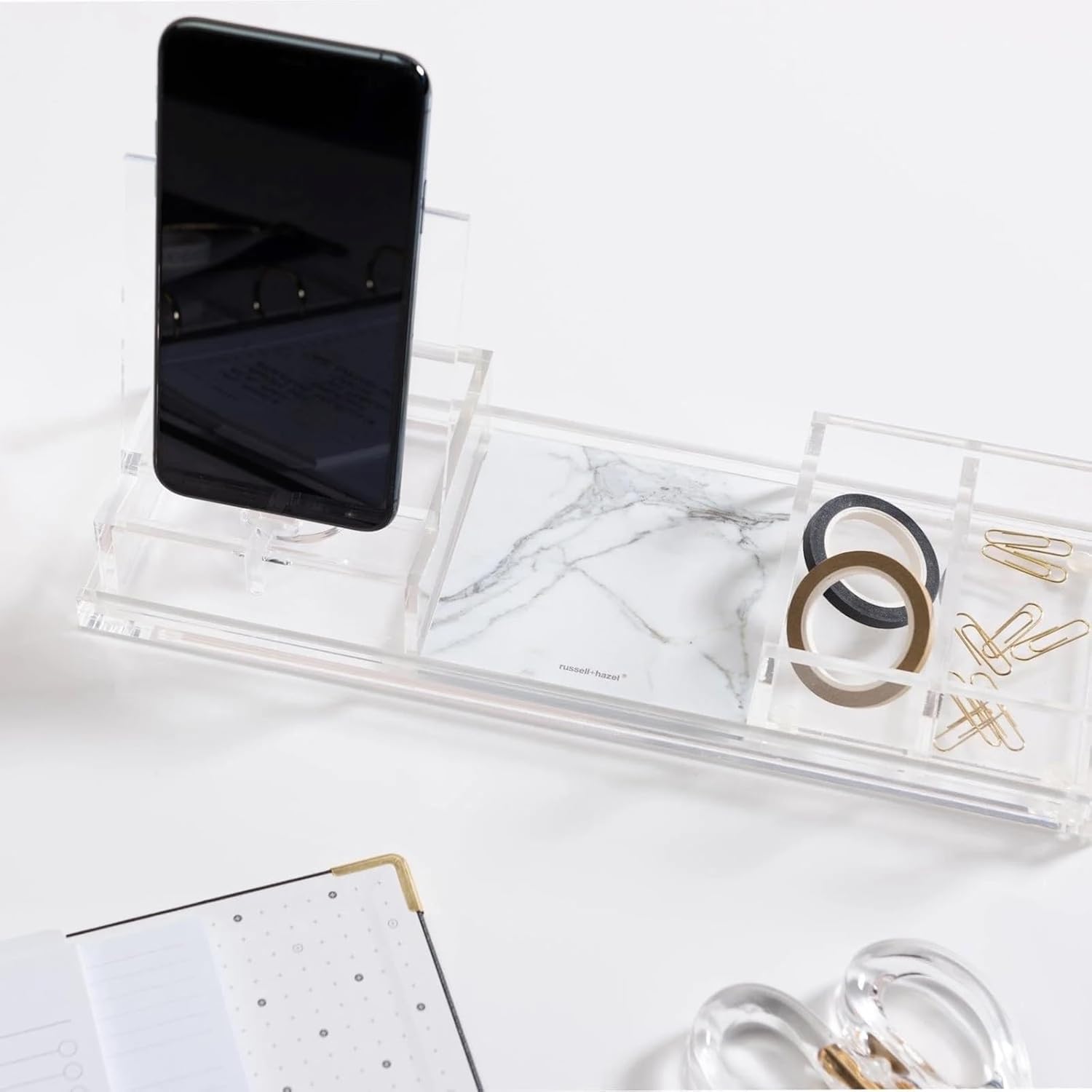 Russell+Hazel – Bandeja de accesorios estrecha de bloque acrílico