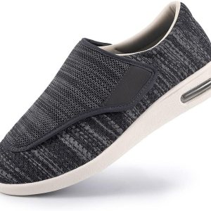 Zapatos para diabéticos para hombres, zapatos anchos para hombres mayores, cierre ajustable, ligeros, transpirables, pies hinchados, tenis para Zapatos para diabéticos para hombres, zapatos anchos para hombres mayores, cierre ajustable, ligeros, transpirables, pies hinchados, tenis para