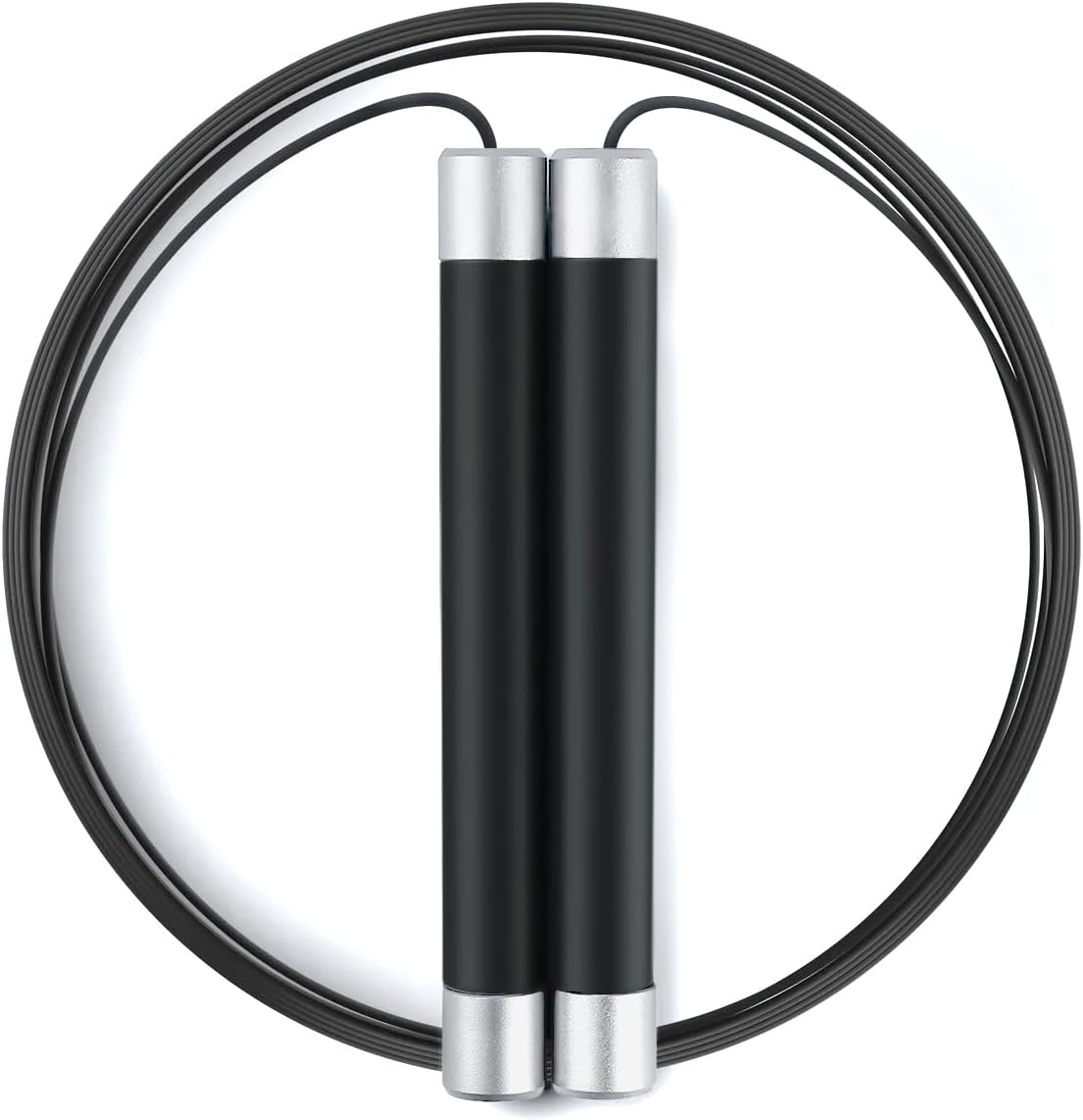 Cuerda de saltar, cuerda de saltar con peso de 12 libra para hombres y mujeres, cuerda de saltar ajustable, cuerda de saltar de alambre de acero