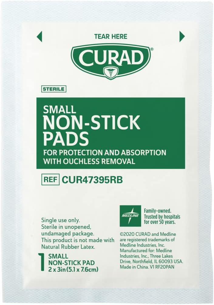 Curad Almohadillas antiadherentes, 2 x 3 pulgadas, 10 unidades