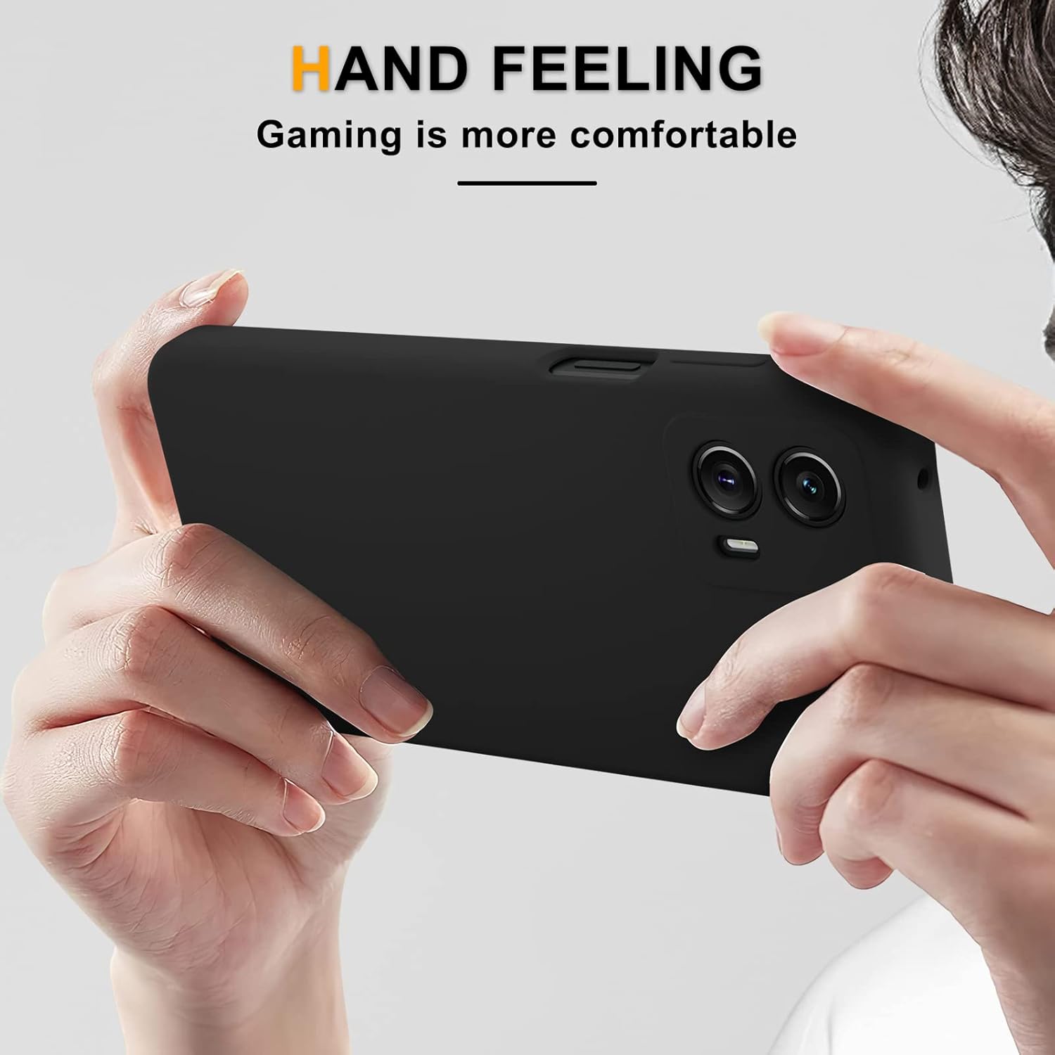 Funda para Motorola Moto G 5G 2023, funda de silicona con 2 protectores de pantalla, forro de microfibra antiarañazos, cuerpo completo, a prueba de