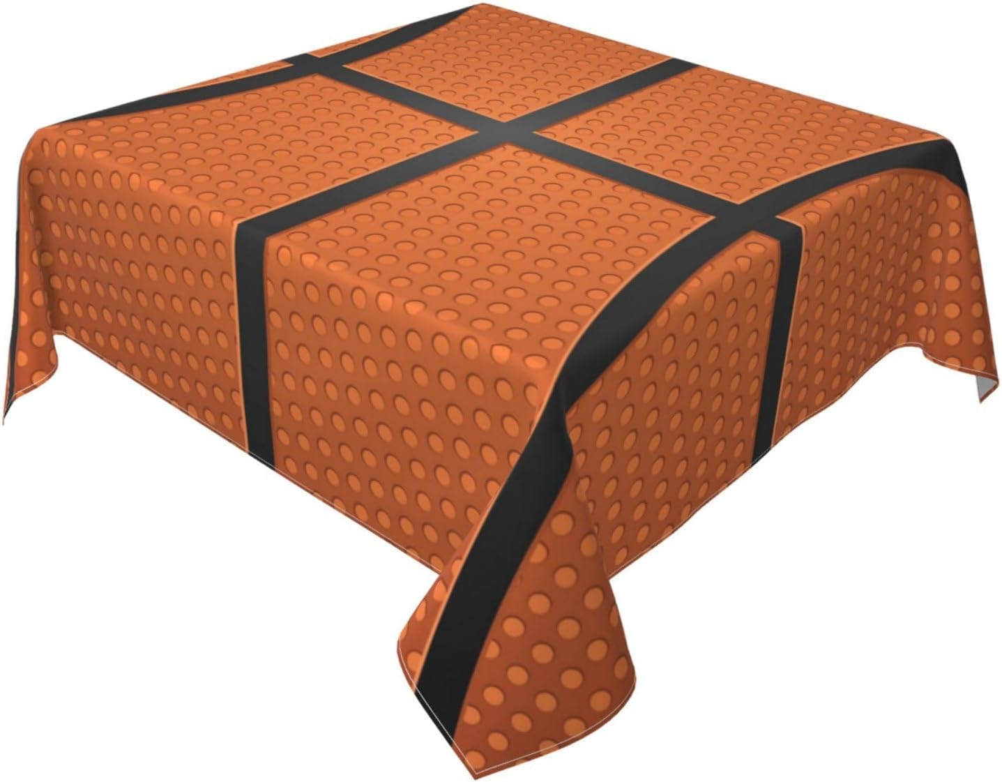 Fiephvsa Mantel cuadrado con estampado de baloncesto de 54 x 54 pulgadas, mantel de cocina, mantel decorativo para mesa de comedor y banquetes de