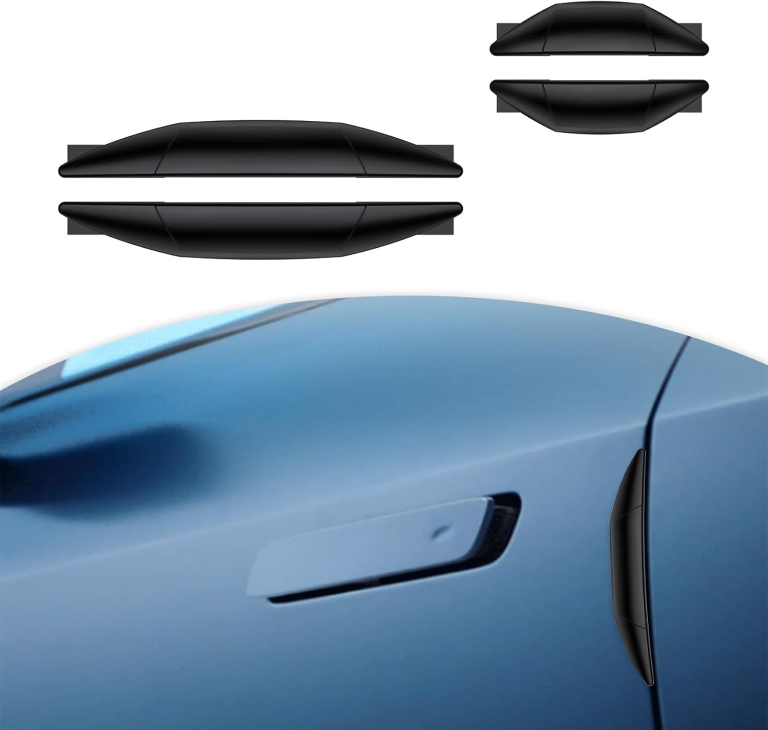 4 tiras de parachoques para puerta de automóvil, protectores de borde de puerta de automóvil, protector autoadhesivo para puerta de automóvil,