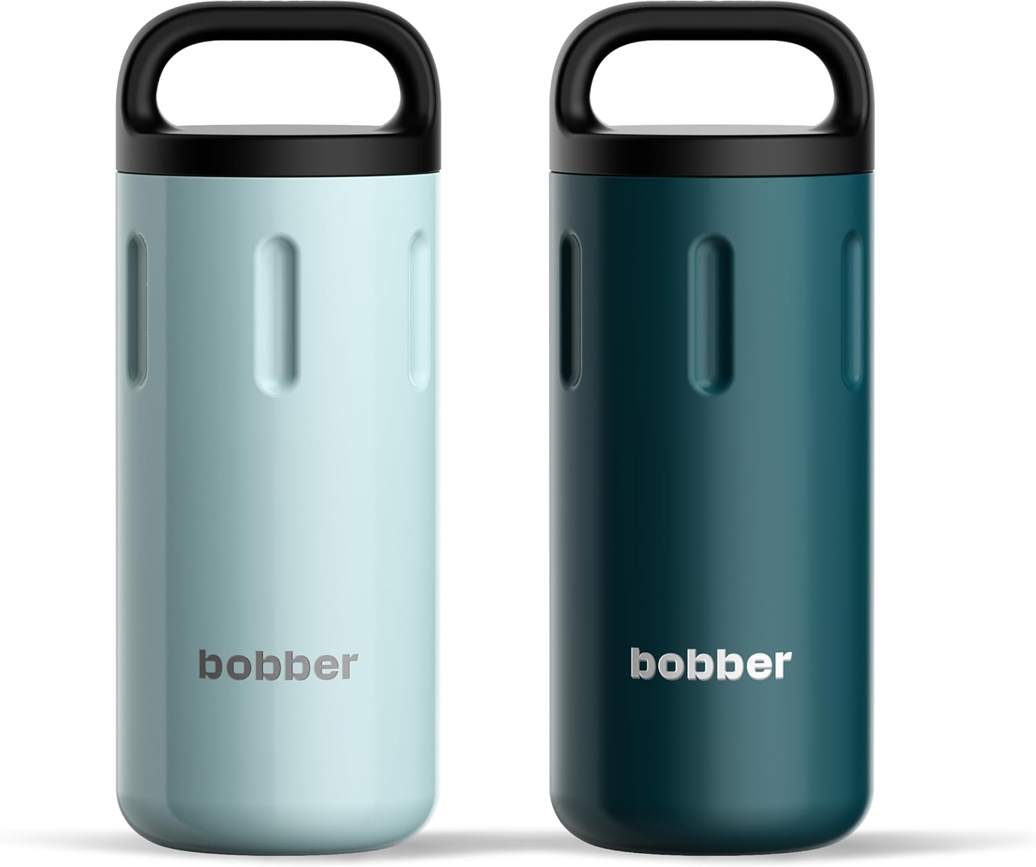 Paquete de botellas de agua aisladas de acero inoxidable de 20 onzas para bebidas frías y calientes, con boca extra ancha y taza con asa (verde