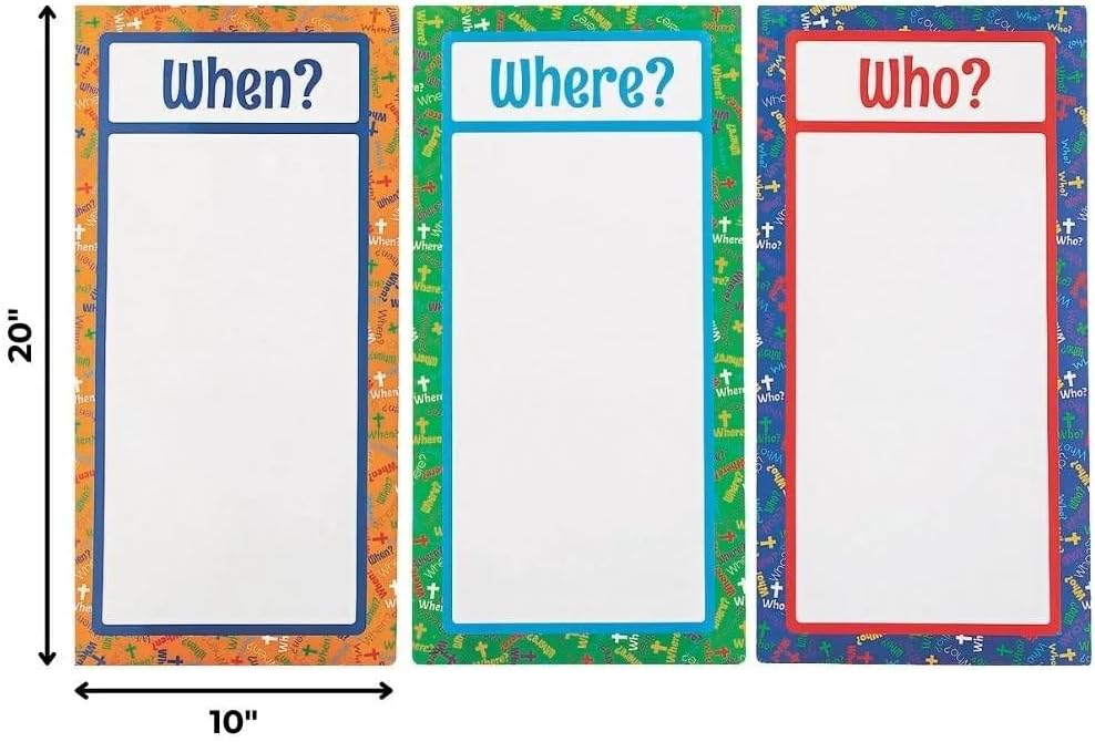 Fun Express – Juego de Pstr de borrado en seco religioso Do You Know – Papelería – Suministros de oficina – Suministros para el aula – 6 piezas