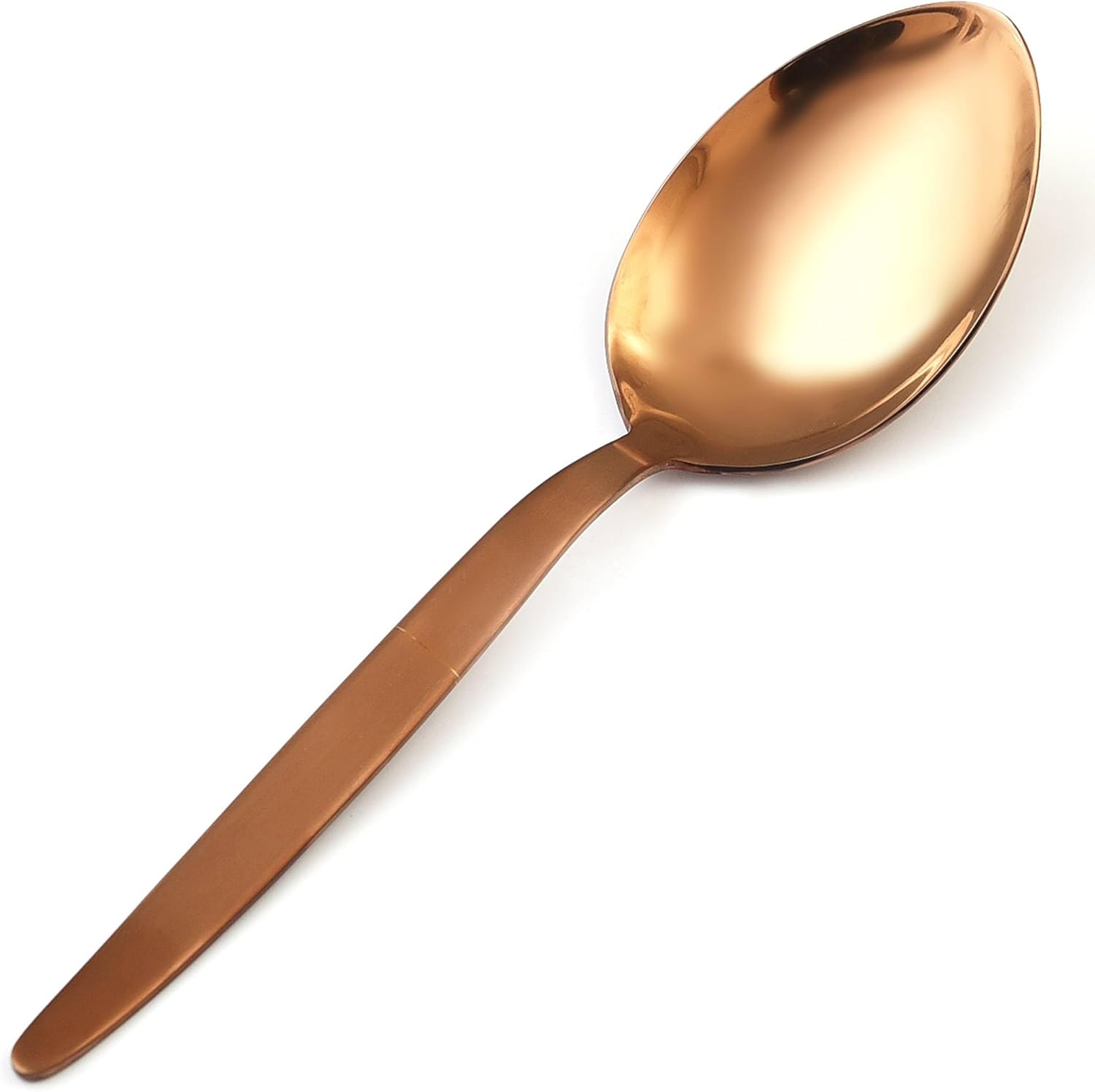 Kunz Spoons Cucharas de cocina de acero inoxidable 1810 de titanio brillante oro rosa cuchara para untar  Cucharas de 9 pulgadas  Cucharas diarias
