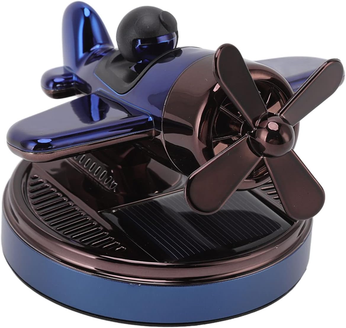 GLOGLOW Ambientador para automóvil, con forma de helicóptero, difusor solar de aromaterapia para automóvil, difusor solar de avión, para decoración