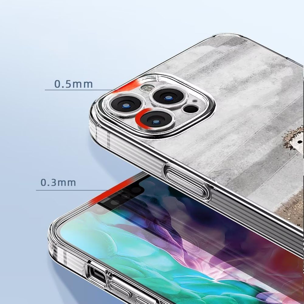 Funda para teléfono compatible con iPhone 11 Ghost a prueba de golpes en The Meadow Side a rayas suaves